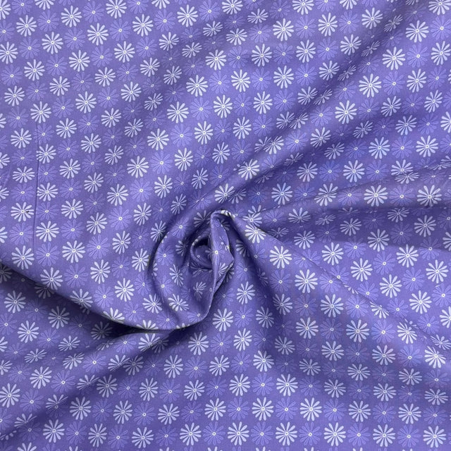 Pound A Metre Per Metre Premium Digital Printed Cotton 45'' Wide (Purple)