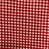 Pound A Metre Per Metre Premium Digital Printed Cotton 45'' Wide (Red Checks)