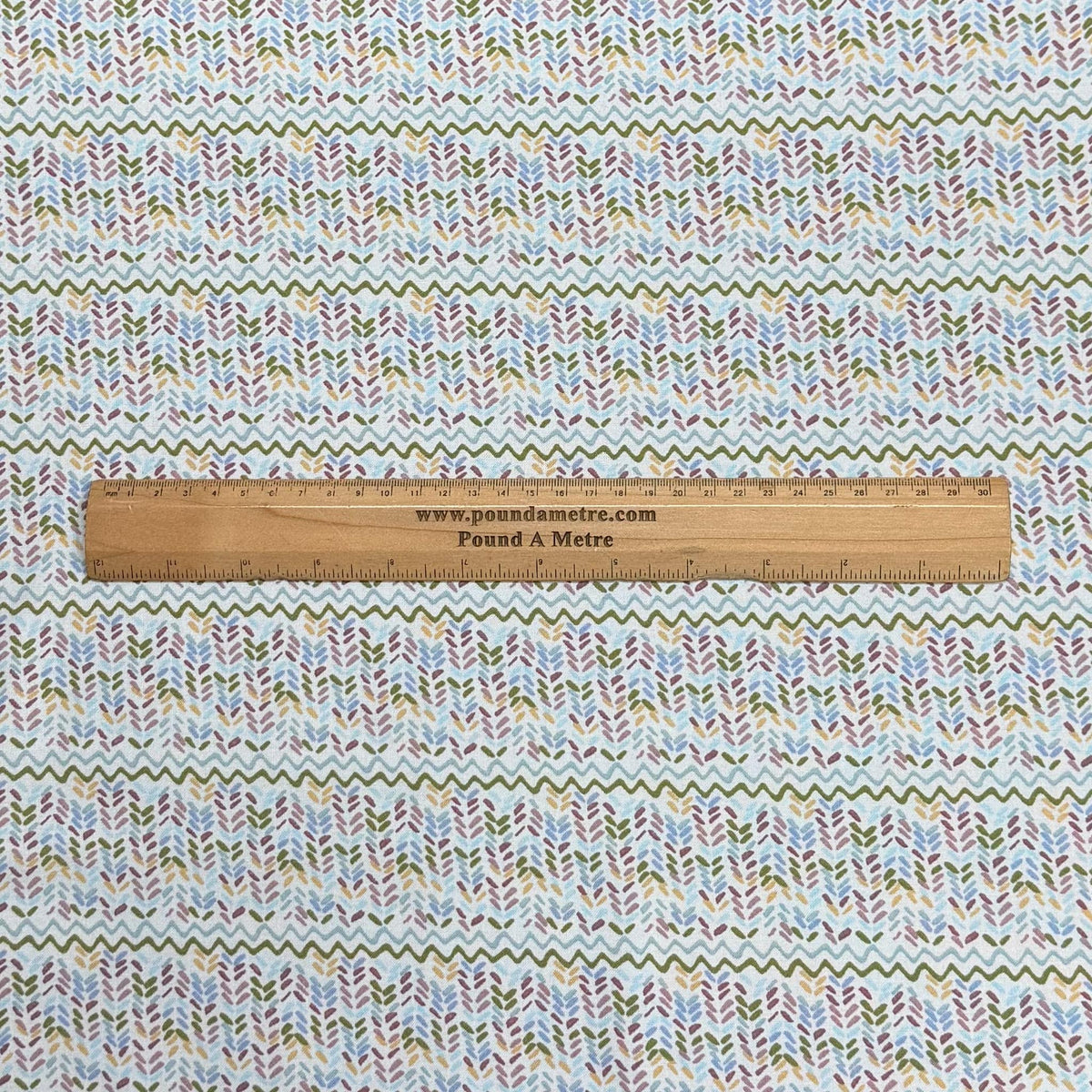 Pound A Metre Per Metre Premium Digital Printed Cotton 45'' Wide (Sky Branch)