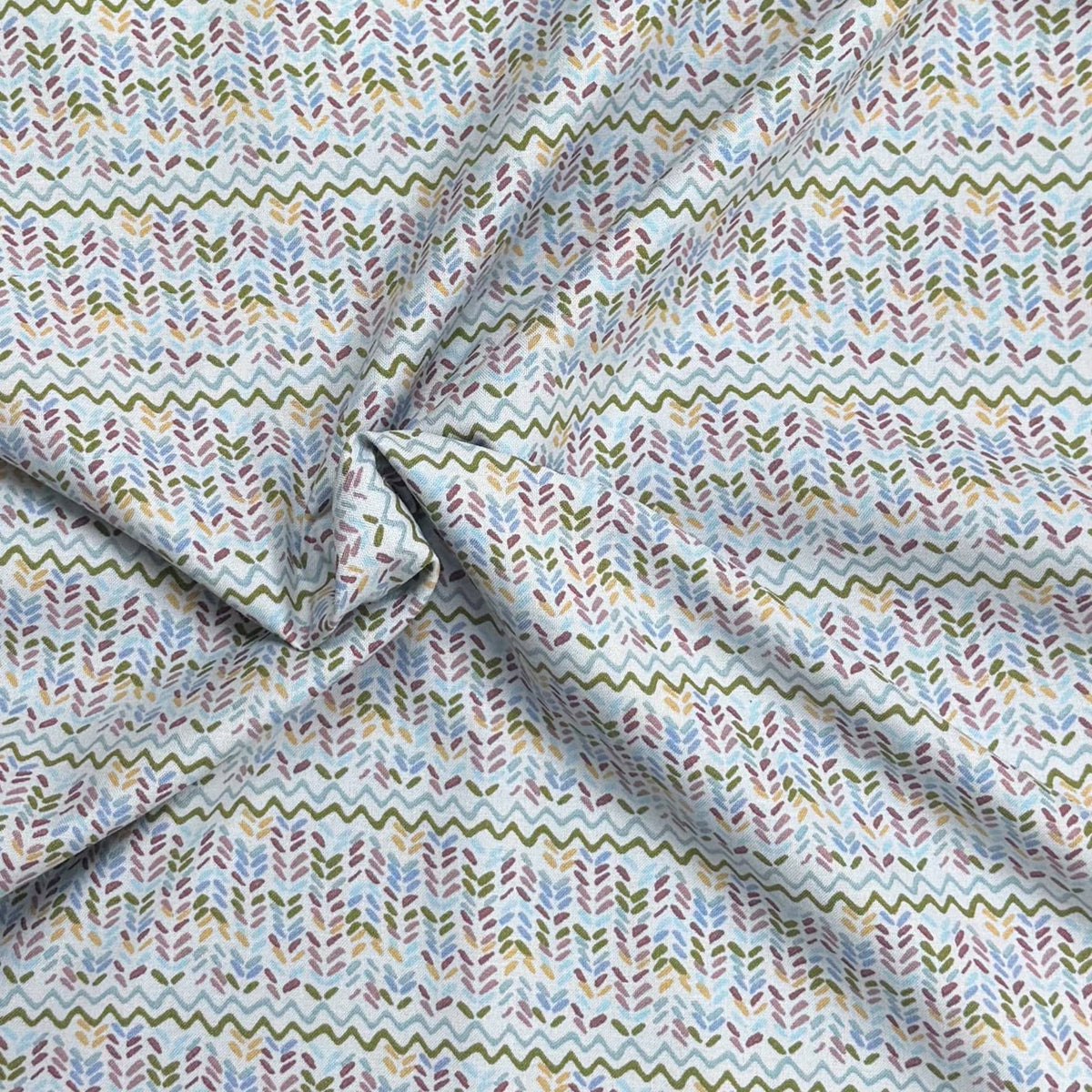 Pound A Metre Per Metre Premium Digital Printed Cotton 45'' Wide (Sky Branch)