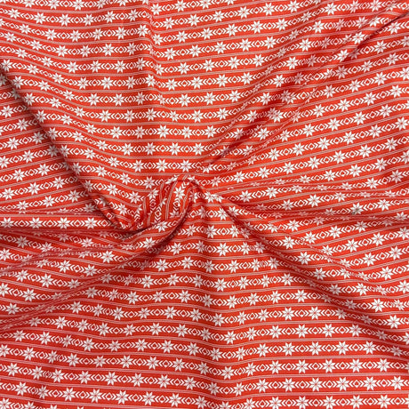 Pound A Metre Per Metre Premium Digital Printed Cotton 45'' Wide (Snow Flake)