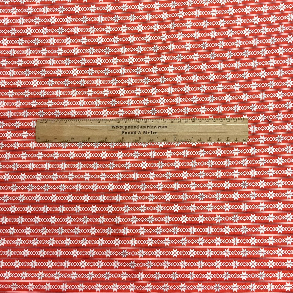 Pound A Metre Per Metre Premium Digital Printed Cotton 45'' Wide (Snow Flake)