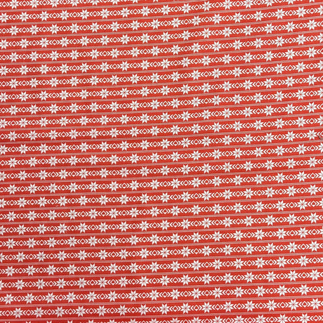Pound A Metre Per Metre Premium Digital Printed Cotton 45'' Wide (Snow Flake)