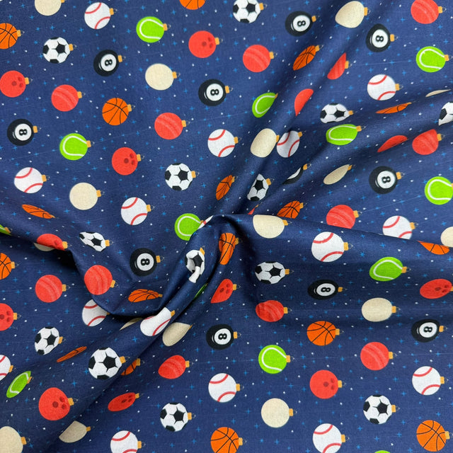 Pound A Metre Per Metre Premium Digital Printed Cotton 45'' Wide (Sports)