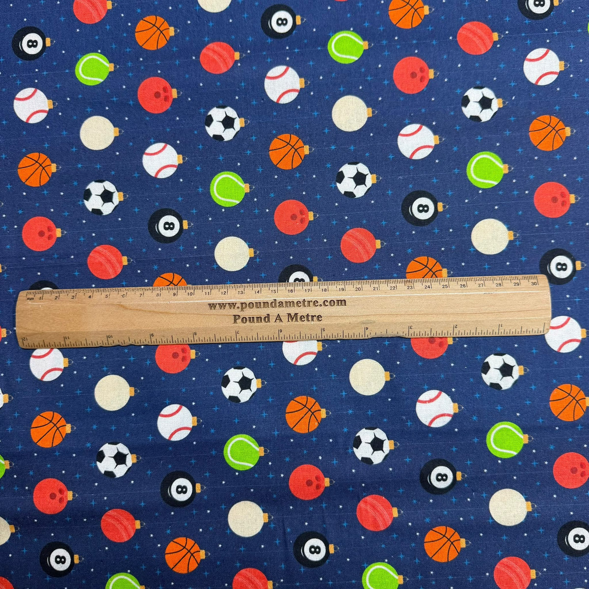 Pound A Metre Per Metre Premium Digital Printed Cotton 45'' Wide (Sports)