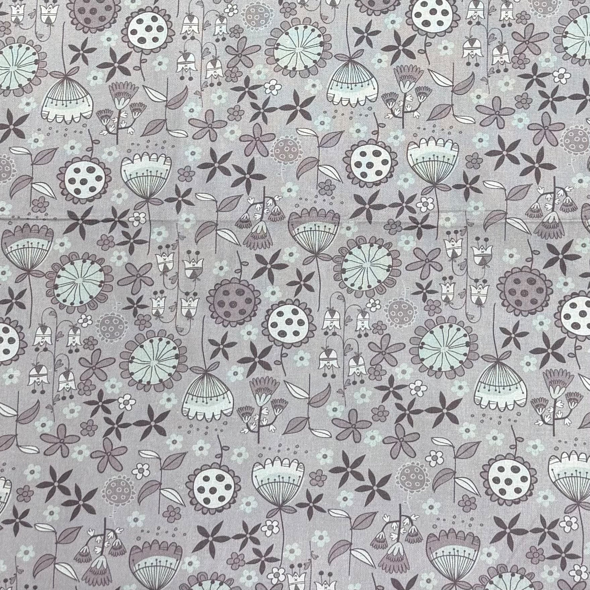 Pound A Metre Per Metre Premium Digital Printed Cotton 45'' Wide (Stormy)