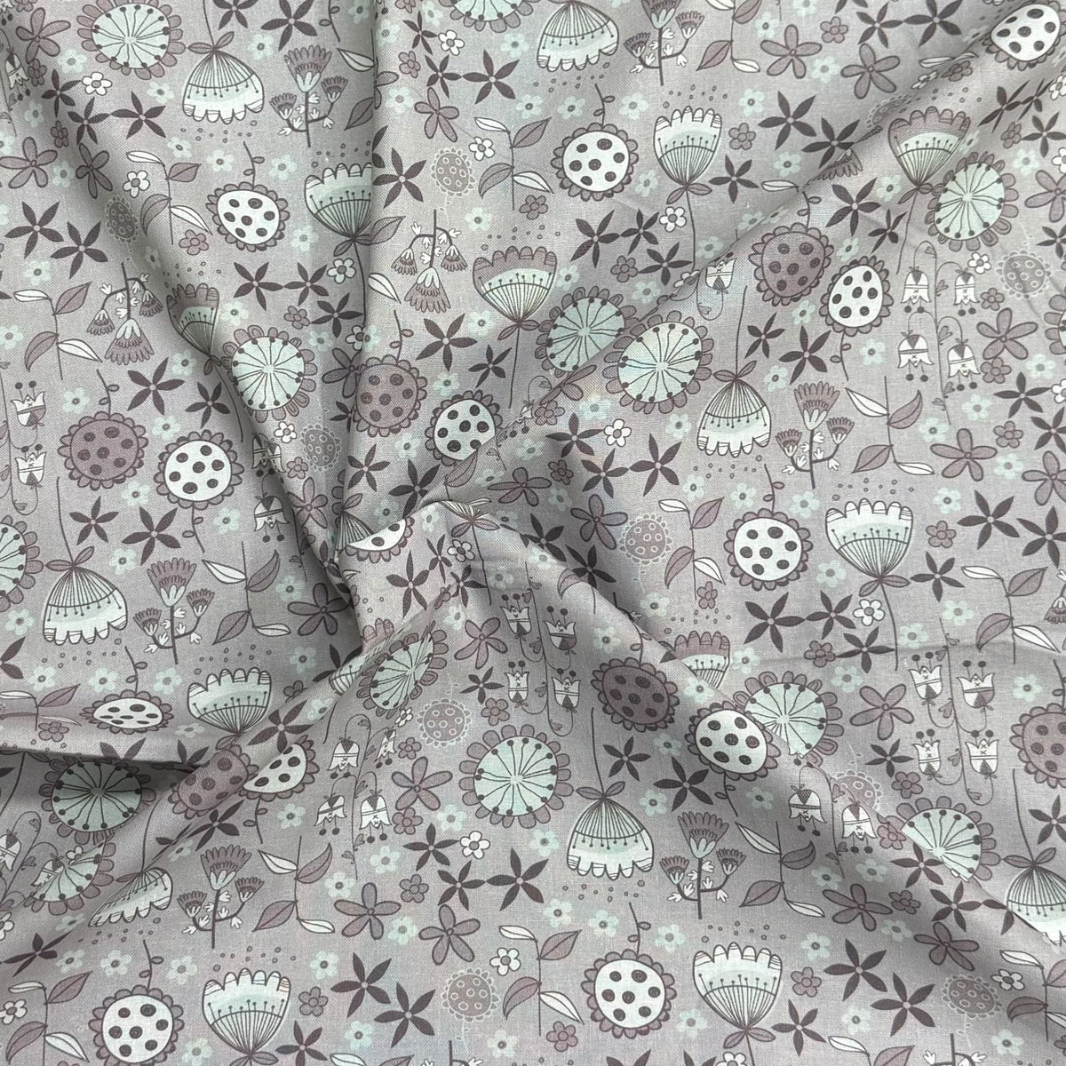 Pound A Metre Per Metre Premium Digital Printed Cotton 45'' Wide (Stormy)