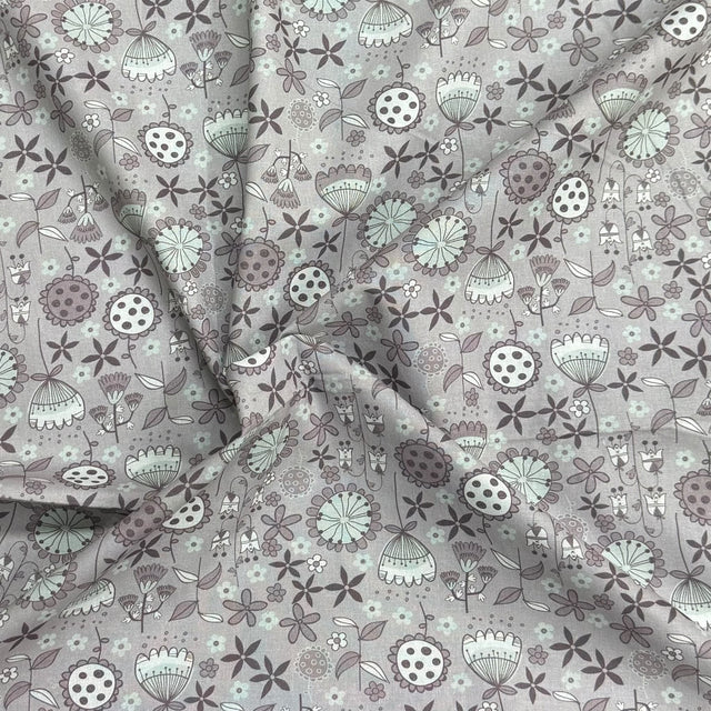 Pound A Metre Per Metre Premium Digital Printed Cotton 45'' Wide (Stormy)