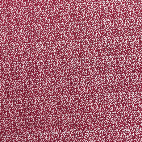 Pound A Metre Per Metre Premium Digital Printed Cotton 45'' Wide (Wine & Silver)