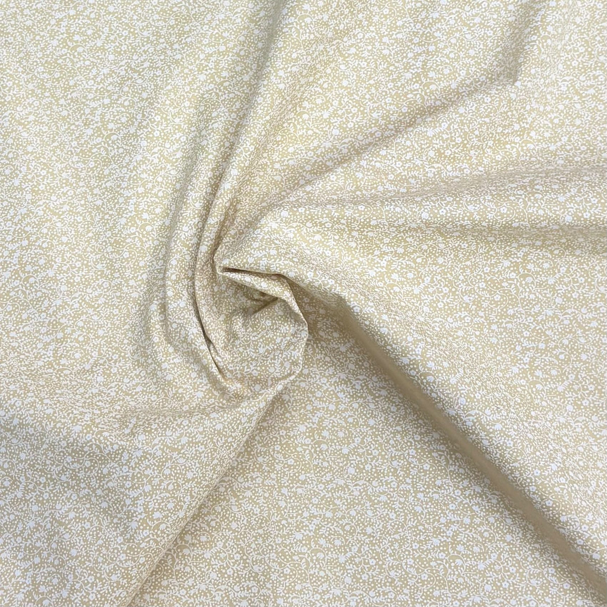 Pound A Metre Per Metre Premium Digital Printed Cotton 45'' Wide (Yellow Embossed)