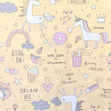 Pound A Metre Per Metre Premium Digital Printed Cotton 45'' Wide (Yellow Pony)