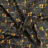 Pound A Metre Per Metre Premium Digital Printed Halloween Cotton 45'' Wide (Cemetery)