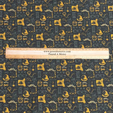 Pound A Metre Per Metre Premium Digital Printed Halloween Cotton 45'' Wide (Cemetery)