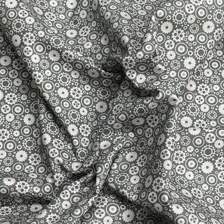 Pound A Metre Per Metre Premium Digital Printed Halloween Cotton 45'' Wide (Cobweb)