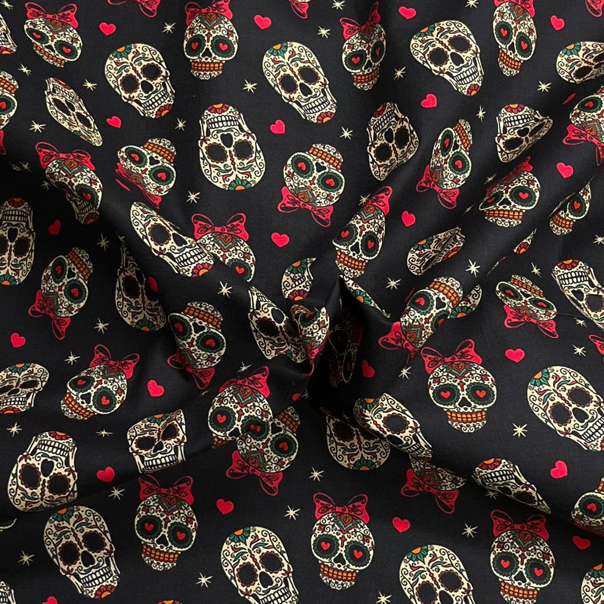Pound A Metre Per Metre Premium Digital Printed Halloween Cotton 45'' Wide (Costume)