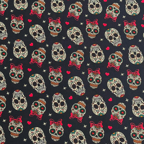 Pound A Metre Per Metre Premium Digital Printed Halloween Cotton 45'' Wide (Costume)