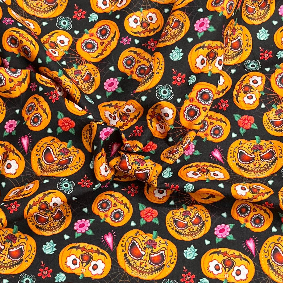 Pound A Metre Per Metre Premium Digital Printed Halloween Cotton 45'' Wide (Decoration)