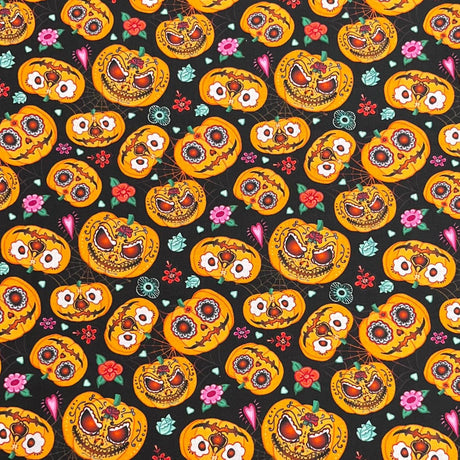 Pound A Metre Per Metre Premium Digital Printed Halloween Cotton 45'' Wide (Decoration)