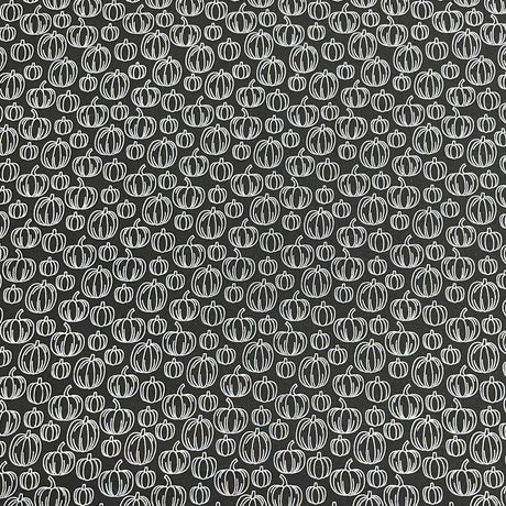 Pound A Metre Per Metre Premium Digital Printed Halloween Cotton 45'' Wide (Pumpkin)