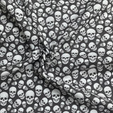 Pound A Metre Per Metre Premium Digital Printed Halloween Cotton 45'' Wide (Skull)