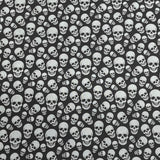 Pound A Metre Per Metre Premium Digital Printed Halloween Cotton 45'' Wide (Skull)