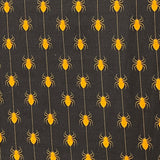 Pound A Metre Per Metre Premium Digital Printed Halloween Cotton 45'' Wide (Spider)