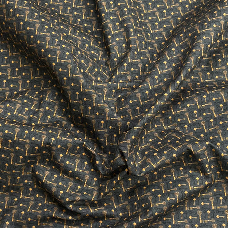 Pound A Metre Per Metre Premium Digital Printed Halloween Cotton 45'' Wide (Warlock)