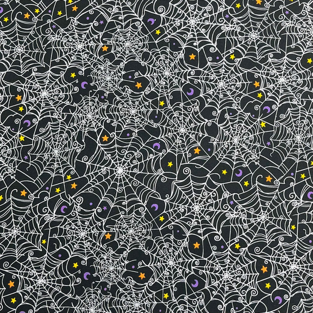 Pound A Metre Per Metre Premium Digital Printed Halloween Cotton 45'' Wide (Web)