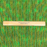 Pound A Metre Per Metre Premium Gold Foil Cotton 45'' Wide (Green & Gold)