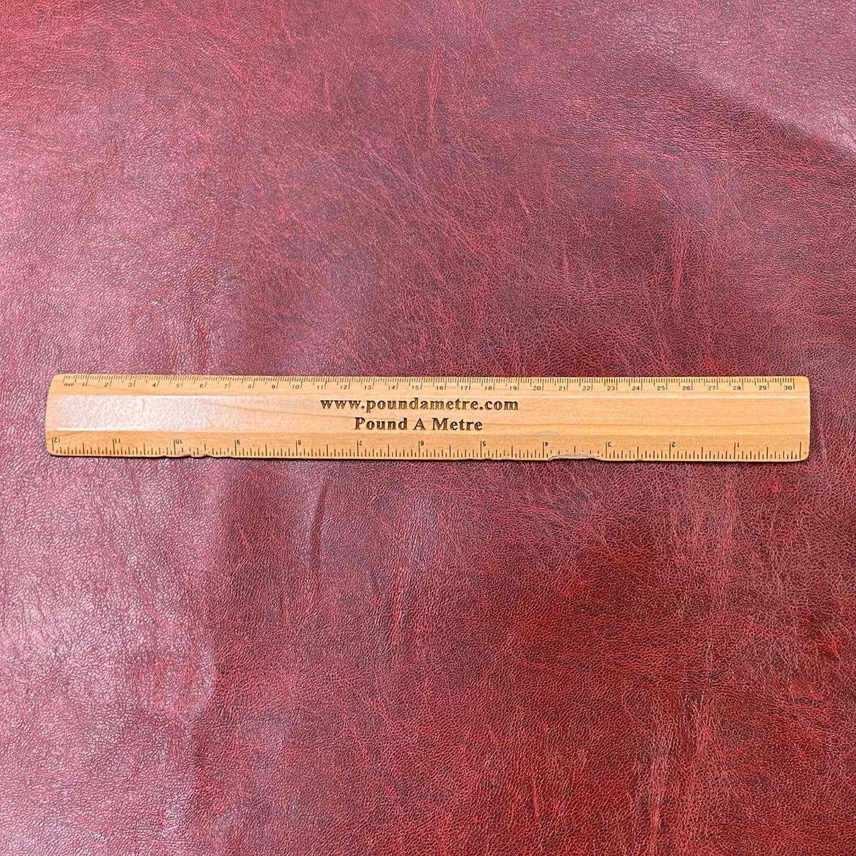 Pound A Metre Per Metre Premium Leatherette 55'' Wide - (Maroon)