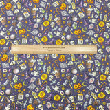Pound A Metre Full Metre Per Metre Premium Quality 100% Quilting Halloween Cotton 45' Wide  (Halloween Night)