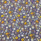 Pound A Metre Full Metre Per Metre Premium Quality 100% Quilting Halloween Cotton 45' Wide  (Halloween Night)