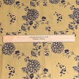 Pound A Metre Per Metre Per Metre Premium Quality Floral Drill  58" (Gold)