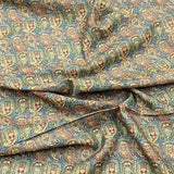 Pound A Metre Per Metre Per Metre Printed Cashmere Effect Crepe Fabric- 45" Wide (Ancient)