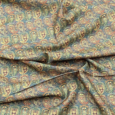 Pound A Metre Per Metre Per Metre Printed Cashmere Effect Crepe Fabric- 45" Wide (Ancient)