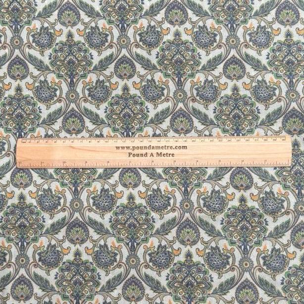Pound A Metre Per Metre Printed Cashmere Effect Crepe Fabric- 45" Wide (Bloom)