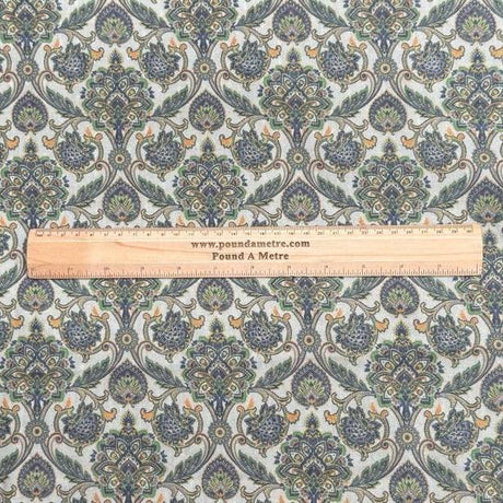 Pound A Metre Per Metre Printed Cashmere Effect Crepe Fabric- 45" Wide (Bloom)