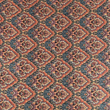 Pound A Metre Per Metres Per Metre Printed Cashmere Effect Crepe Fabric- 45" Wide (Brown)