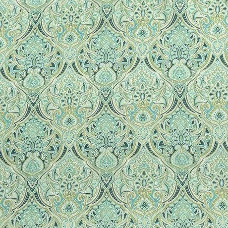 Pound A Metre Per Metre Printed Cashmere Effect Crepe Fabric- 45" Wide (Mint)