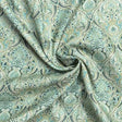 Pound A Metre Per Metre Printed Cashmere Effect Crepe Fabric- 45" Wide (Mint)