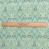 Pound A Metre Per Metre Printed Cashmere Effect Crepe Fabric- 45" Wide (Mint)