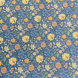 Pound A Metre Per Metre Per Metre Printed Cashmere Effect Crepe Fabric- 45" Wide (Navy)