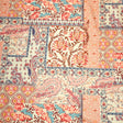 Pound A Metre Per Metres Per Metre Printed Cashmere Effect Crepe Fabric- 45" Wide (Orange)