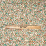 Pound A Metre Per Metre Per Metre Printed Cashmere Effect Crepe Fabric- 45" Wide (Paisley Madness)