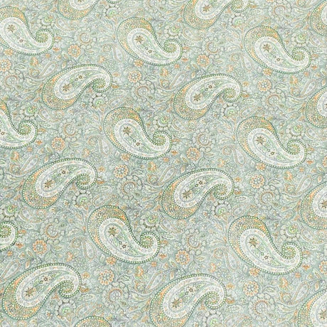Pound A Metre Per Metre Per Metre Printed Cashmere Effect Crepe Fabric- 45" Wide (Paisley)