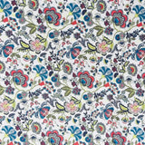 Pound A Metre Per Metre Printed Cashmere Effect Crepe Fabric- 45" Wide (White Bloom)