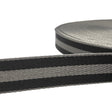 Pound A Metre Per Metre Stripe Webbing, 40mm - (Black & Grey)