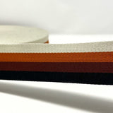 Per Metre Stripe Webbing, 50mm - (Black, Coffee & Caramel) - Pound A Metre