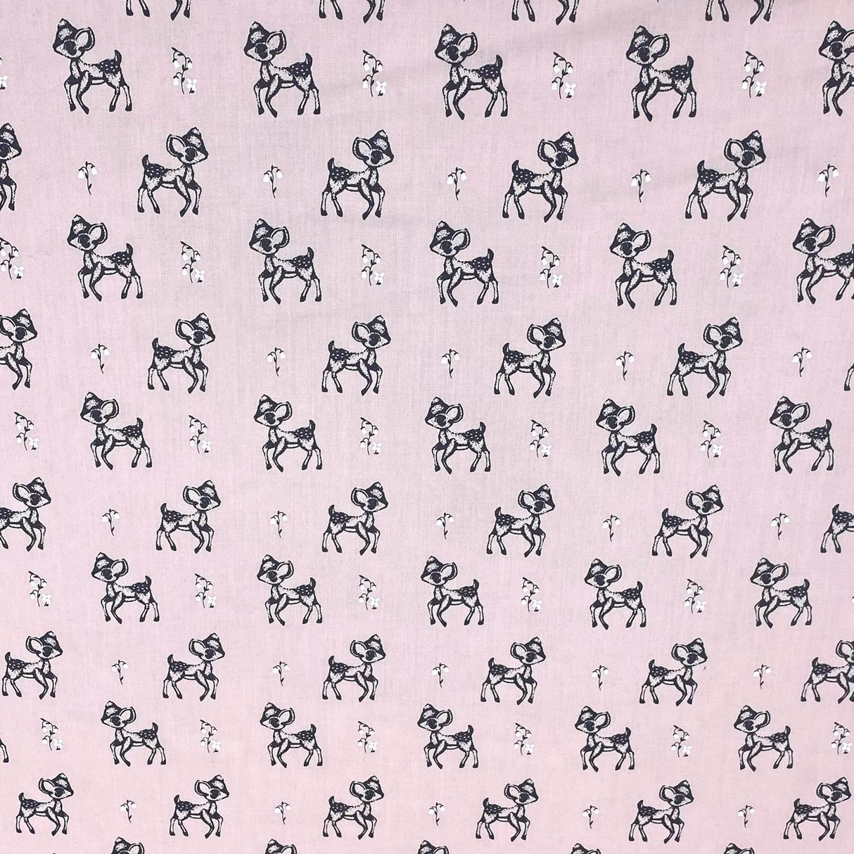 Pound A Metre Per Metre Per Metre Super Soft Polycotton 45" Wide (Pink Dears)