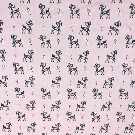 Pound A Metre Per Metre Per Metre Super Soft Polycotton 45" Wide (Pink Dears)